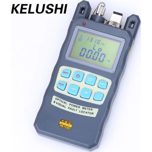 KELUSHI All-IN-ONE Fiber Optical Power Meter -70 ~ +10dbm Cable Tester 10mw 10km Visual Fault Locator Laser Pen Tester for FTTH