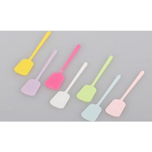 1PC New 1:12 Dollhouse Miniature Mini Cute Fly Swatter Model Furnitures Accessories For Doll House Decor Kids Play Toys
