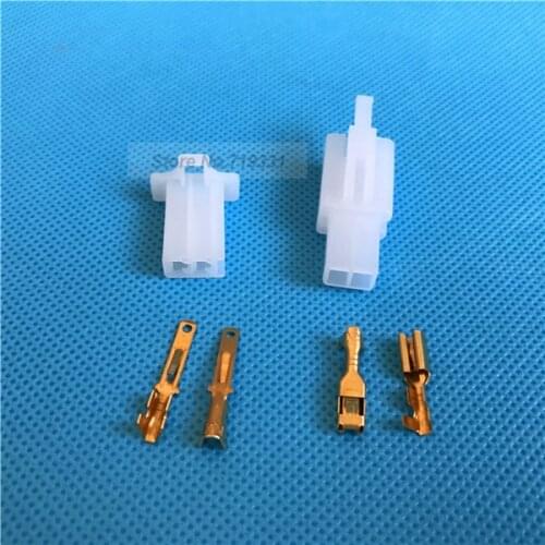 10sets 2.8mm 2 Way/pin Electrical automotive wire Connector cable terminal Kits Male Female plug for Motorcycle Car ect