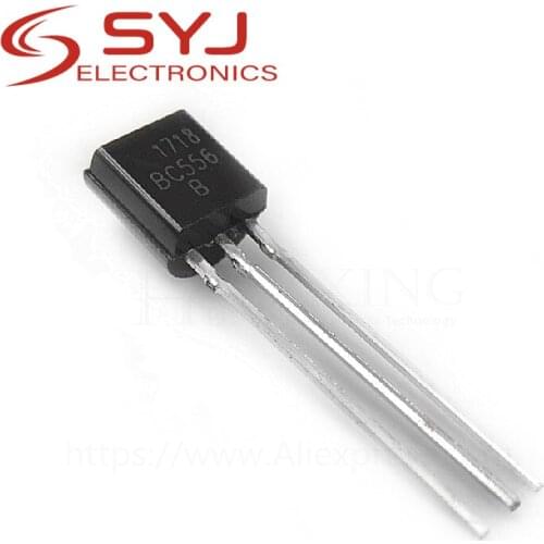 100pcs/lot BC556B BC556 TO-92 0.1A 65V new original In Stock