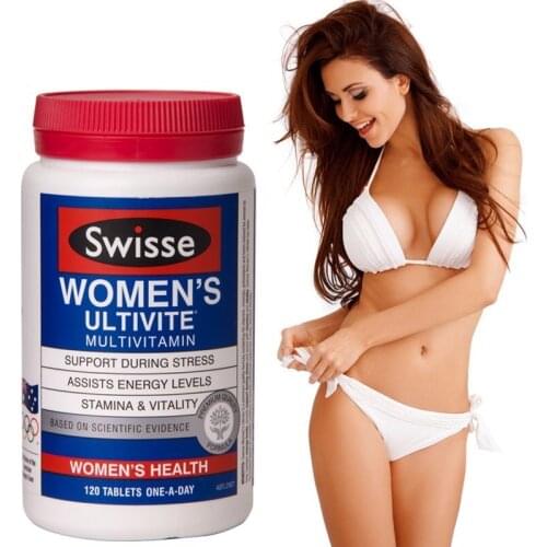 Australia Swisse Women Ultivite Multivitamins 120TABLETS Maintain Energy Levels Mental Alertness Stamina Vitality during Stress
