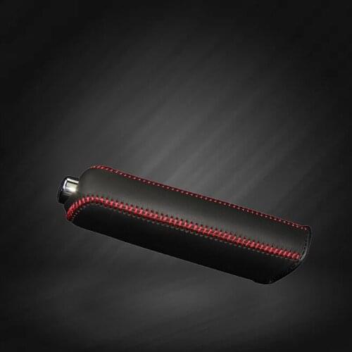 Car Hand Brake Covers Top Layer Leather Case for Skoda Yeti Handbrake Grips Genuine Cover Auto Handbrake