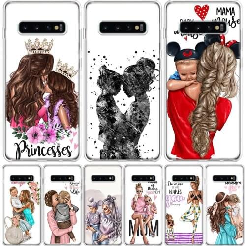 Super Baby Mon Girls Queen Phone Case For Samsung Galaxy S10 S21 S20 FE Ultra Note 10 9 8 S9 S8 S7 Plus Lite Pro + J4 J6 Coque C