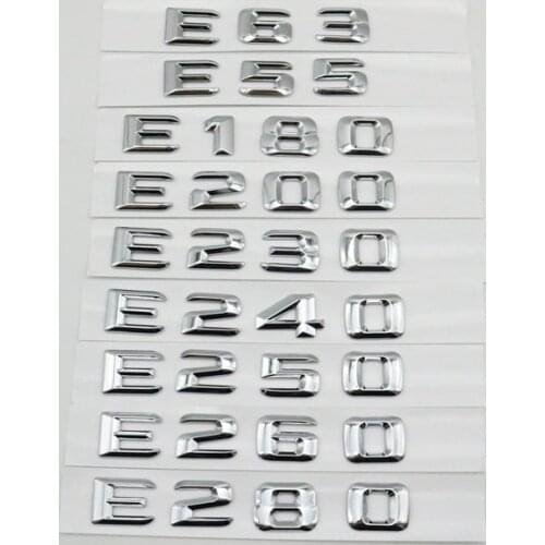 For Mercedes Benz W124 W211 E-CLASS E220 E420 E430 Trunk Rear Emblem Badge Chrome Letters