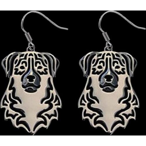 Womens Alloy Animal Earrings Jewelry Australian Shepherd Dog Earrings
