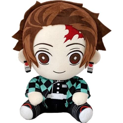 20CM Demon Slayer: Kimetsu no Yaiba Kamado Tanjirou Agatsuma Zenitsu Stuffed Plush Toy Cute Soft Anime Pillow Cushion Sleep Doll