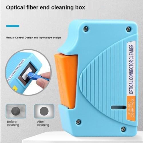 Optical Fiber Cleaning Box Optical Connector Cleaner Cassette Fiber Optic Jumper End Face Cleaner Optical Fiber Cleaning Tool