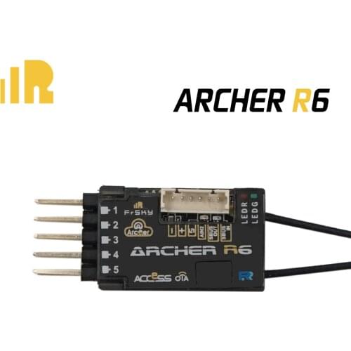 FrSky 2.4GHz Tiny and Lightweight ACCESS ARCHER R6 RECEIVER with OTA Supports Signal Eedundancy
