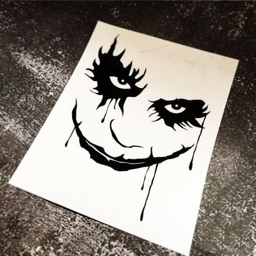 Cartoon Anime Classic Charactor Auto Window Body Door Stickers Car Styling Viny Decals for Joker Face Why so Serious