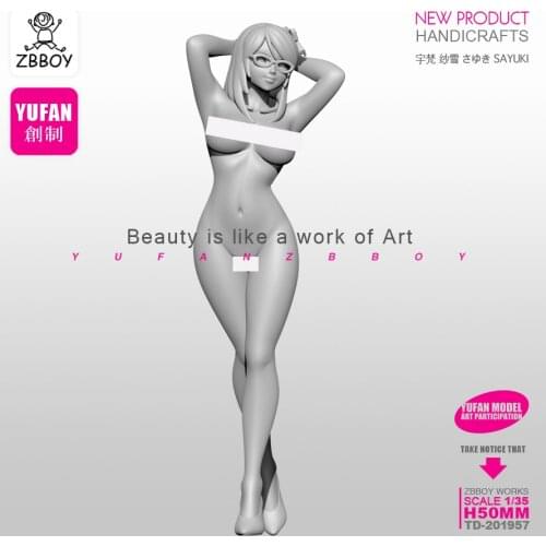 1/35 Resin Kits Girl resin soldier Self-assembled TD-201957