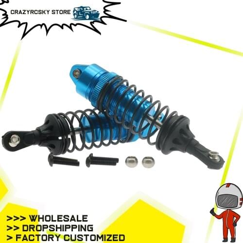 2Pcs Alloy Front Shock Absorber Damper Oil Filled Type For Rc Hobby Model Car 1/10 Traxxas Slash 2Wd Short Course