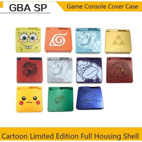 Pikach Cartoon Limited Edition Full Housing Shell replacement for Nintend Gameboy Advance SP for GBA SP Game Console Cover Case
