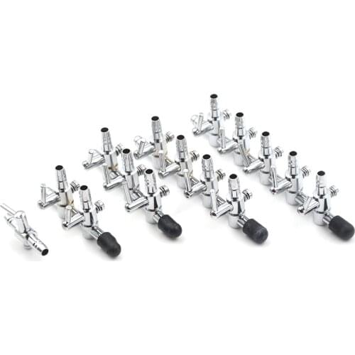 1/2/3/4/5-Head Stainless Steel Control Valve For Connecting To 4MM Universal Air Pump Tube