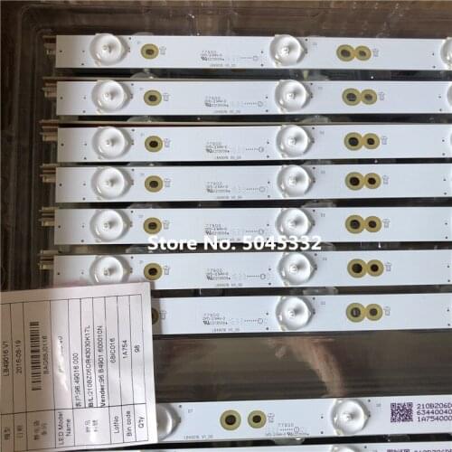 LED backlight strip 12 lamp for 49PUS6401 49PUH6101 49PUS6561 LB49016 V1_00 LB-PF3030-GD2P6C490712-L-D LB-PF3030-GJD2P6C490712-R