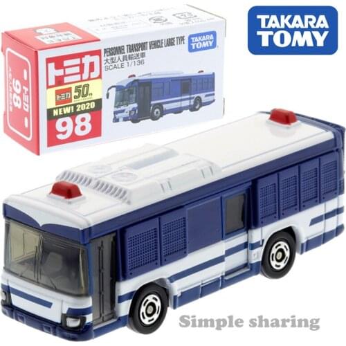 Takara Tomy Tomica #98 Personnel Transport Vehicle Large Scale 1/136 Car Hot Pop Kids Toys Motor Diecast Metal Model New