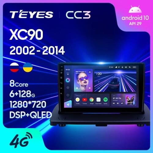 TEYES CC3 For Volvo XC90 C 2002 - 2014 Car Radio Multimedia Video Player Navigation stereo GPS Android 10 No 2din 2 din dvd
