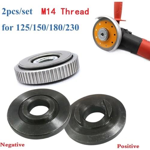 2pcs M14 Thread 115mm/125mm Angle Grinder Accessories For Bosch Makita Metabo SDS Quick-release Flange Nut Set Tools