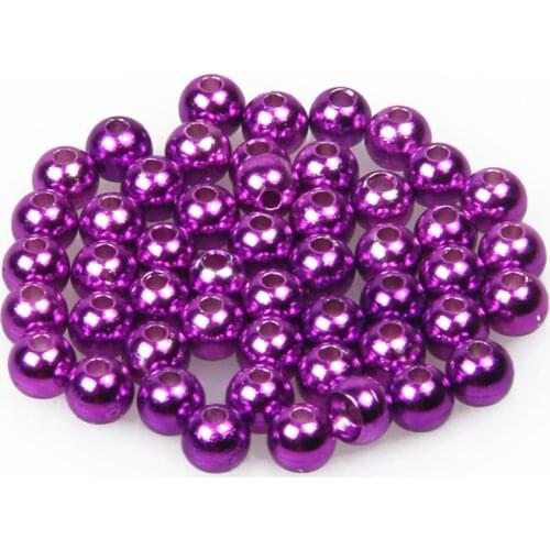 New Arrival Pink Blue Color 50pcs/lot Tungsten Bead Fly Tying Beads Fly Fishing Nymph Head Round Ball Fly Beads