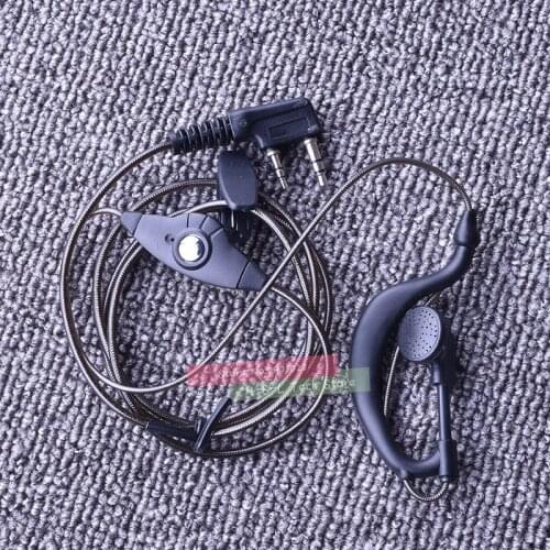 2 Pin 3.5mm/2.5mm Ear Bar Earpiece Mic PTT Walkie Talkie Headset for Kenwood BAOFENG HYT PUXING Walkie Talkie Mic K Type Headset