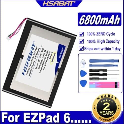 HSABAT EZPad 6 6800mAh Battery for Jumper EZPad 6 / EZPad 6s Pro / EZPad 6 plus / EZPad 6 Pro Tablet PC Batteries