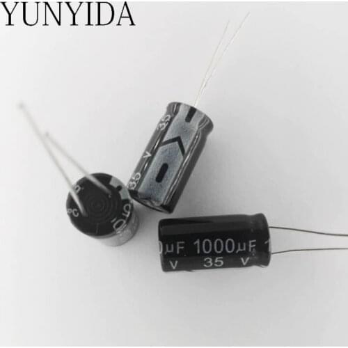 Aluminum electrolytic capacitor 35v 1000uf 10*20MM 10PCS