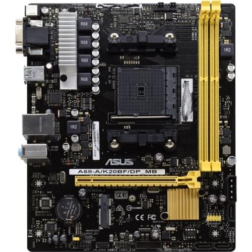 FOR ASUS A68-A/K20BF Socket FM2+ DDR3 PC Motherbaord Micro-ATX With i/O Back Plate Desktop GAMING Motherboard