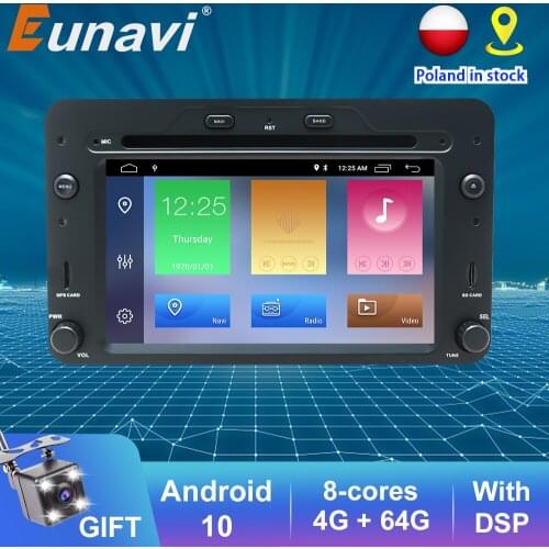 Eunavi Android Car DVD Multimedia radio Player For Alfa Romeo Spider Alfa Romeo 159 Brera 159 Sportwagon 1Din GPS Navigation DSP