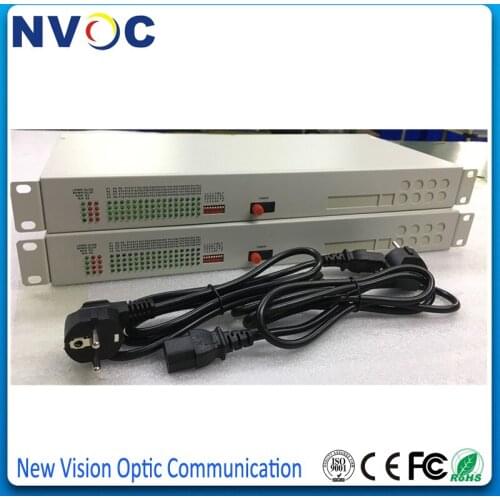 Free Shipping High Quality 64ch PCM Voice Telephone Fiber Optical Multiplexer,19inch Rack Mount,FC,SM,20KM,FC,Euro Charger