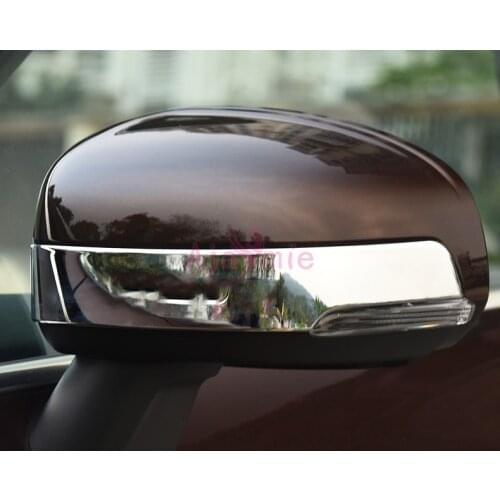 Door Mirror Overlay Panel Rear View Trims Frame Chrome Car Styling For Volvo XC60 2018 Accessories