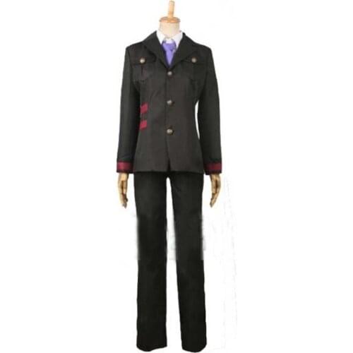 Noragami Kazuma Black Uniform Cosplay Costume Set Custom Made 11