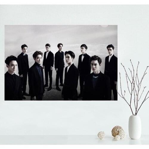 Nice EXO Custom Canvas Poster Art Home Decoration Cloth Fabric Wall Poster Print Silk Fabric