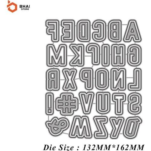 2021 New 26 Uppercase Letters Metal Cutting Dies Scrapbook Paper Card DIY Embossing Decoration Stencil Blade Punch Crafts Dies