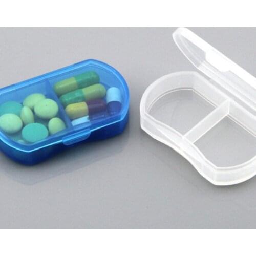 Pill Box Mini Pill Case 2/3 Grids Tablet Pill Organizer Case Dispenser Travel Tablet Holder Container Medicine Drug Storage Box