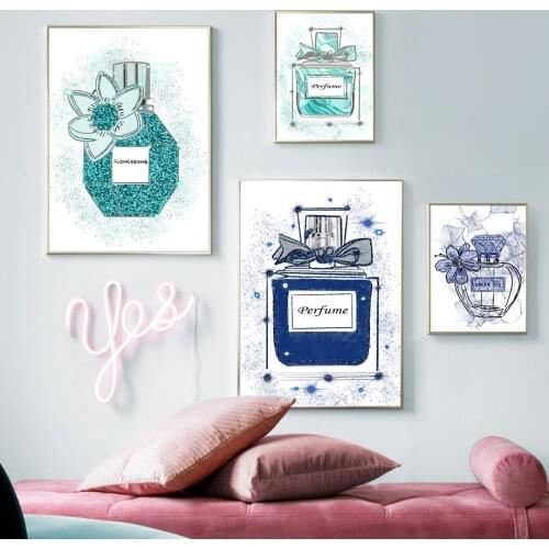 France Paris Vogue Perfume Makeup Salon Wall Art Canvas Painting Nordic Posters And Prints Wall Pictures For Living Room Decor