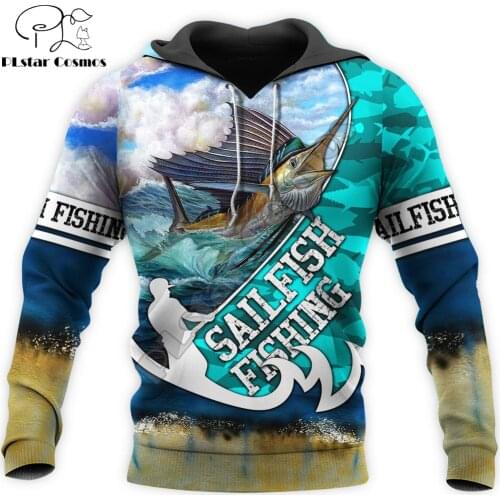 Sailfish Fishing 3D All Over Printed Men Hoodies Sweatshirt Unisex Streetwear Zip Pullover Casual Jacket Tracksuits KJ0212