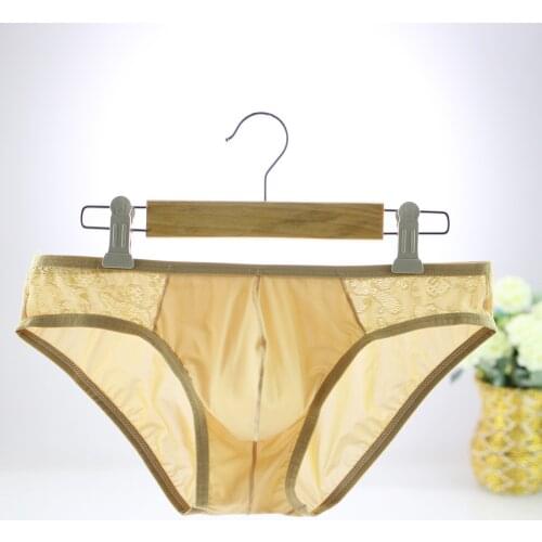 2019 brand Howe Ray gay underwear ice Silk Mens Underwear Lingerie Briefs Sexy Male lace Panties Rise Gay Underpants jockstrap