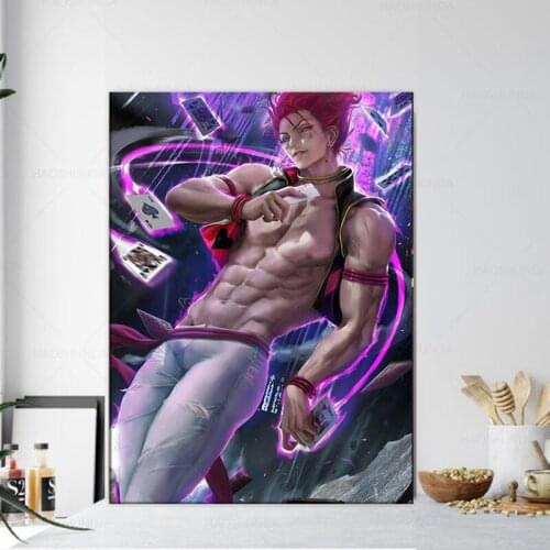 Wall Artwork Hisoka Hunter X Hunter Villain Modular Paintings Japan Pictures Hd Prints Home Poster Canvas Living Room Decoration