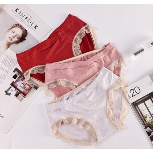 Low waist underwear lace panties pregnant women underpants maternity underwear