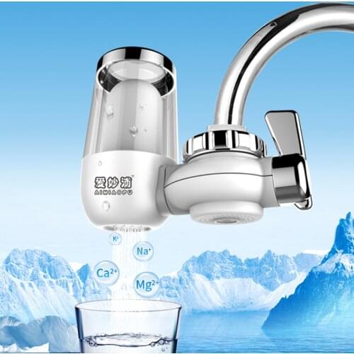Portable Upgrade New Mini Tap Water Filter Washable Ceramic Percolator Easy Install Faucet Water Purifier Rust Bacteria Removal
