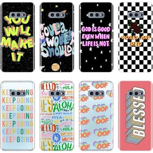 Silicone Phone Case For Samsung Galaxy Note 10 Pro Quotes Star Space Cartoon Girl Back Cover For Samsung Galaxy S10 Plus 5G 10E