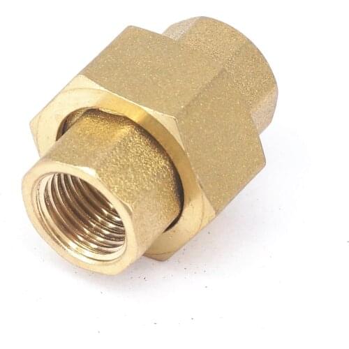 1/4" BSP female Brass pipe union Connector Coupling Plumbing fittings water Air fuel oil