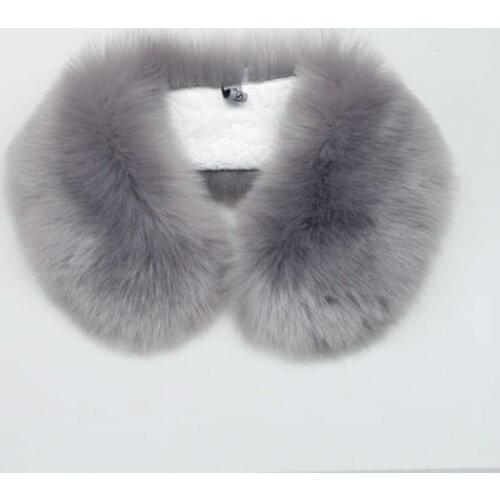 20 color fur collar ladies imitation fox fur collar fur collar down jacket fur collar false fur collar hair imitation 55CM