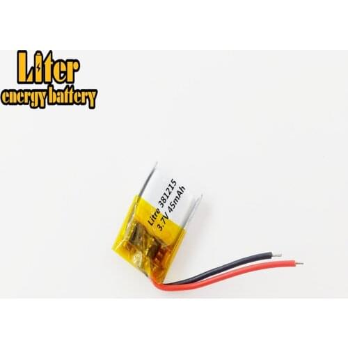 Wonderful rechargeable liquid lithium polymer granules 381215 li Tablet polymer battery lipo 45mAh 3.7v good quality with OEM se
