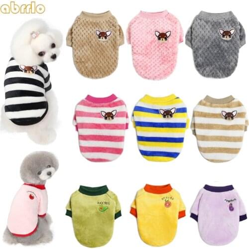 Winter Dog Clothes Cat Sweater Small Pets T-shirt Fashion Cute Warm Fleece Dogs Apparel Puppy Yorkie Costume chihuahua Clothing