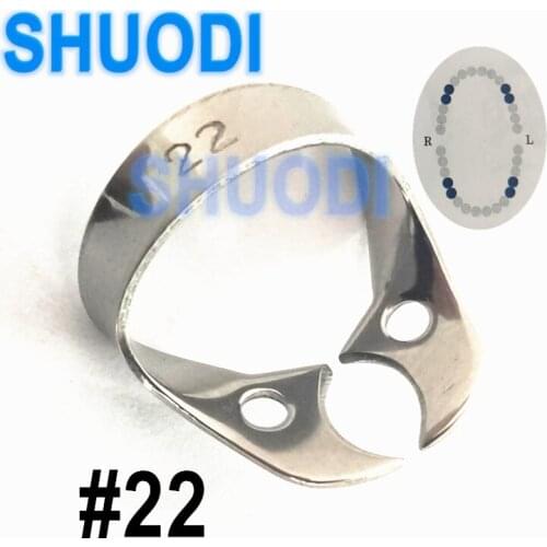 Dental Clip Rubber Dam Clamps Holder Dental Rubber Dam Clamp Clip #22 for Upper and Lower Canine Tooth