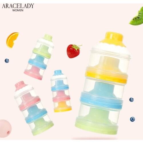 3 Layer Baby Milk Powder Container Baby Food Storage Box Portable Formula Dispenser Feeding Box for Baby Pojemnik Na Mleko