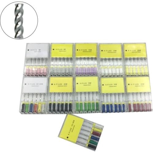 6pcs Dental Materials K Files Tool Stainless Steel Rotary File 21mm 25mm Endodontic File Dentistry Endo Root Canal Supplies