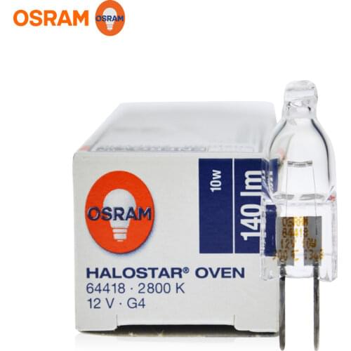 OS 64418 12V 10W G4 Halostar Oven halogen lamp 12V10W 300 degree capsule bulb