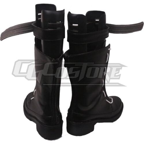 Anime Cosplay Shoes Boots Arknights Hoshiguma Costume Hand-made Leather Christmas Halloween Free ship COSX-1282