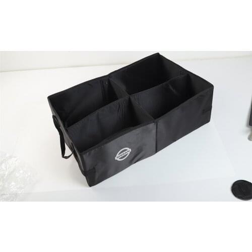 Car Folding Storage Box with Logo for Nissan Patrol Car Accessories Stickers Interior Decoration Storage Bag B Standard PVC